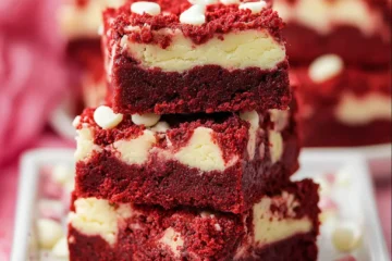 Red Velvet Gooey Butter Bars