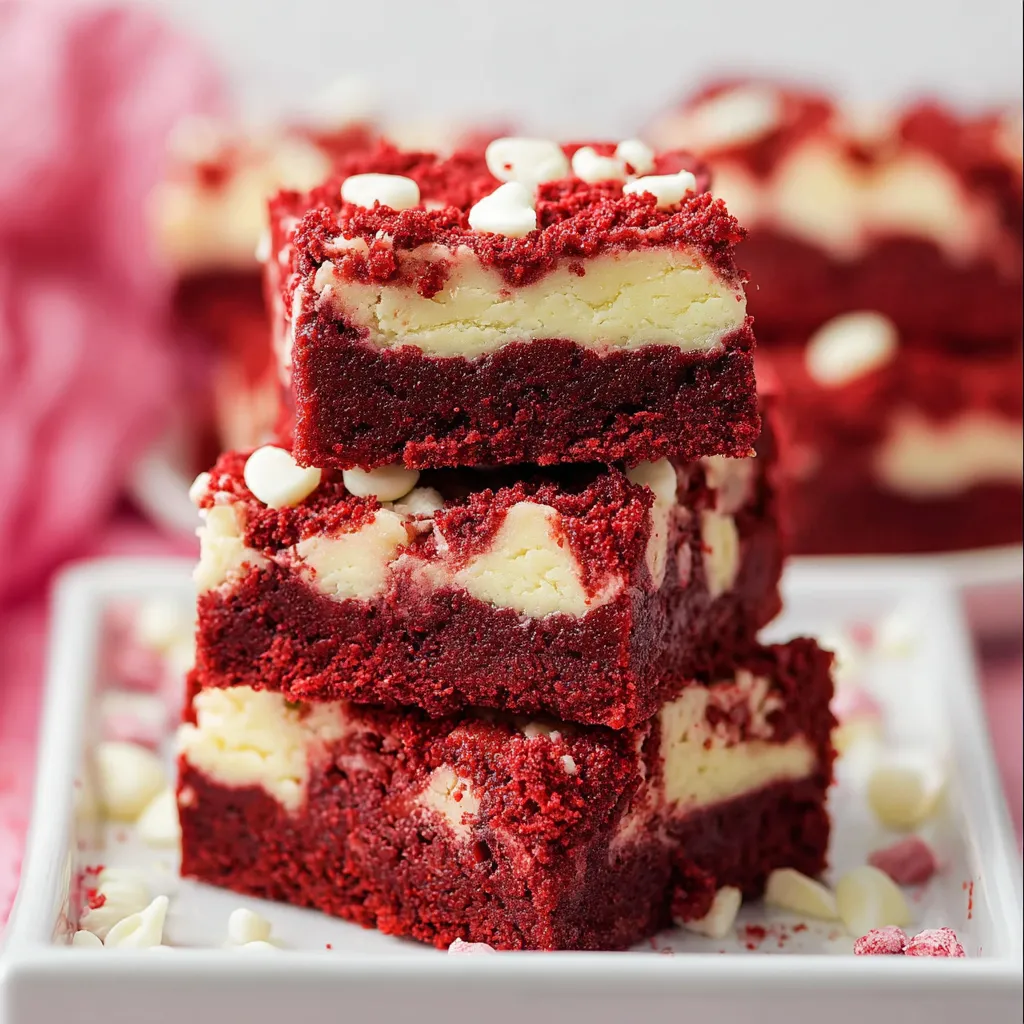 Red Velvet Gooey Butter Bars