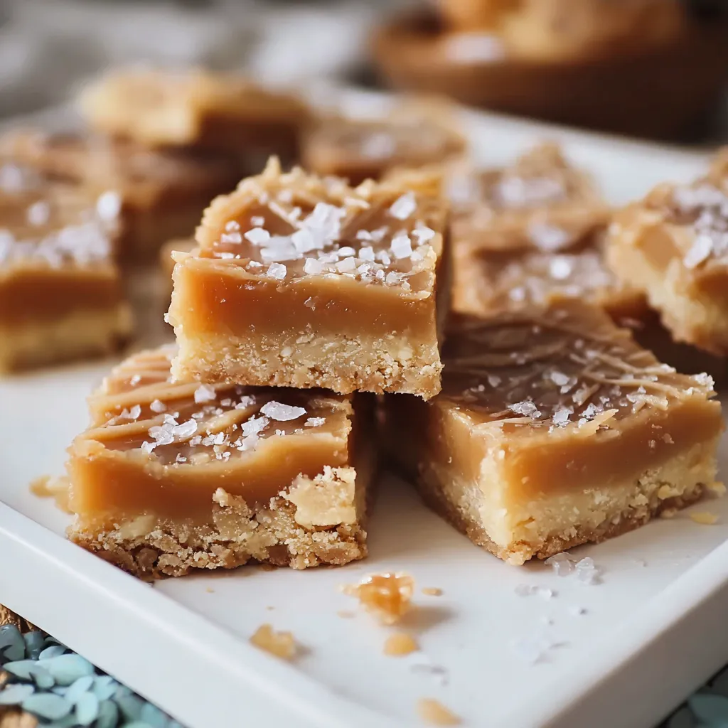 Salted Caramel Butter Bars Easy