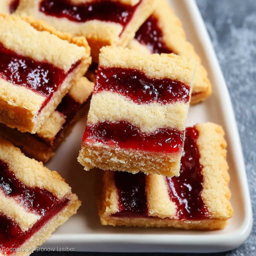 The Best Jam Shortbread Bars Recipe