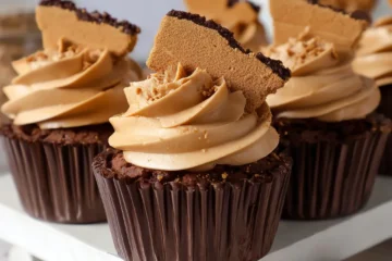 White Chocolate Biscoff Cupcakes