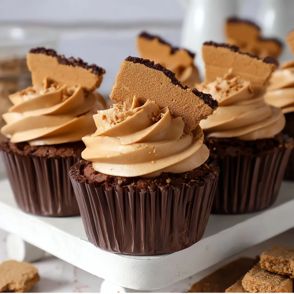 White Chocolate Biscoff Cupcakes