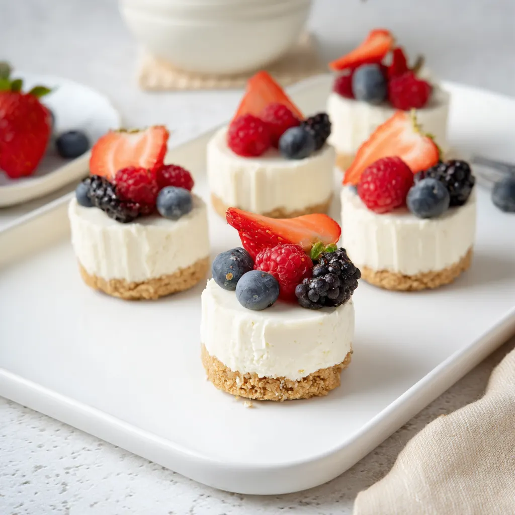 Best Mini No-Bake Cheesecakes recipe