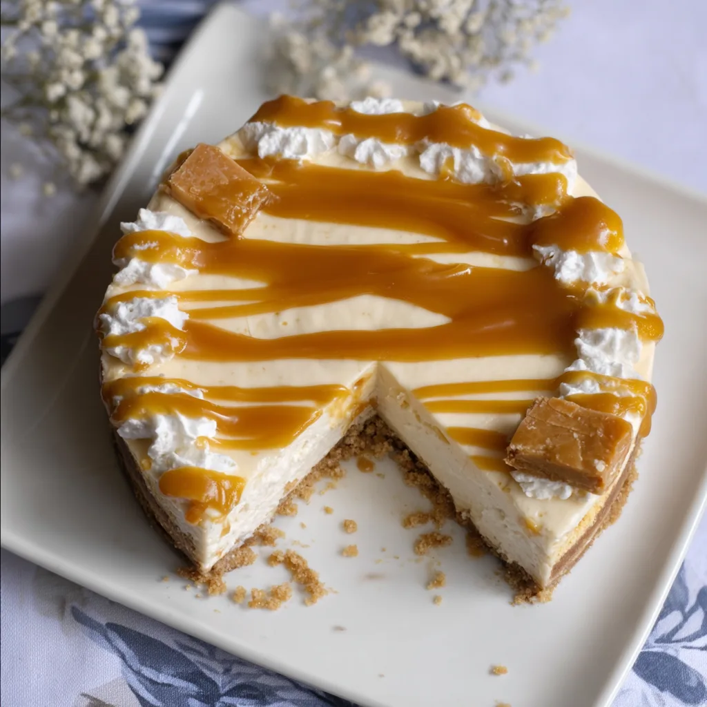 Best No bake caramel cheesecake