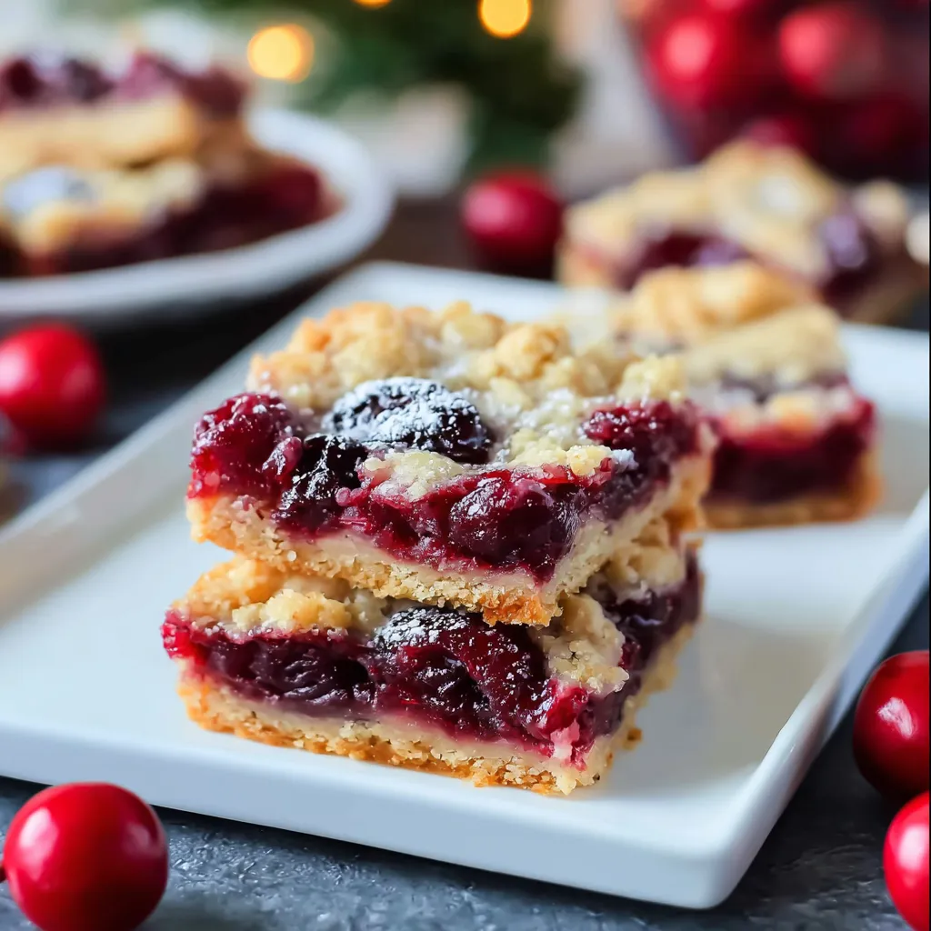 Christmas Cherry Bars Recipe Easy