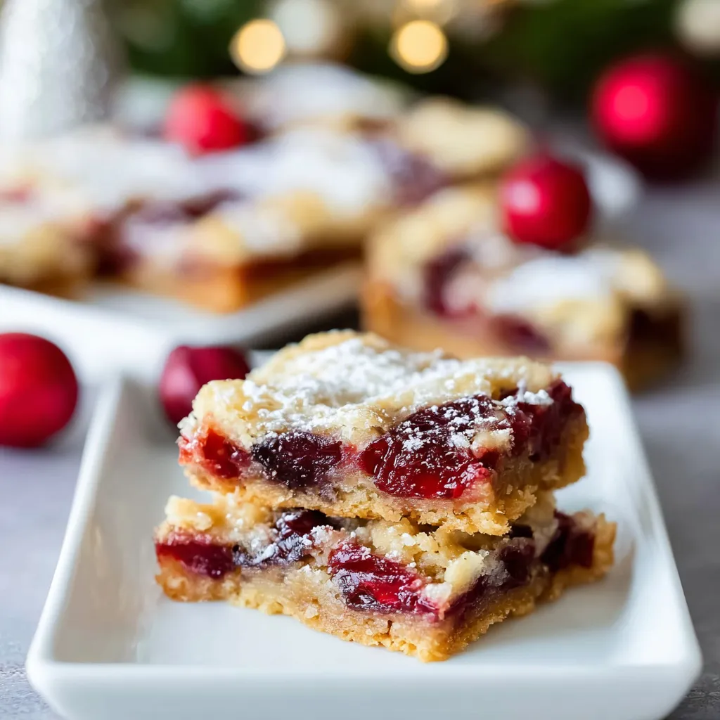 Christmas Cherry Bars Recipe