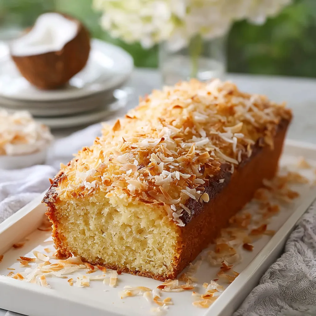 Coconut Loaf Cake Easy