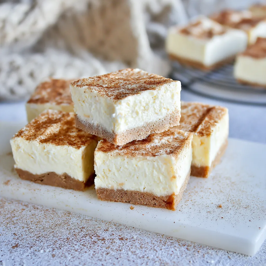 Delicious No Bake Keto Churro Cheesecake Bars Recipe