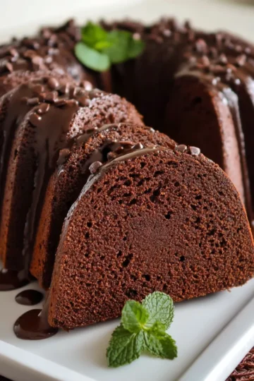 Delicious and Healthy Double Chocolate Pound Cake