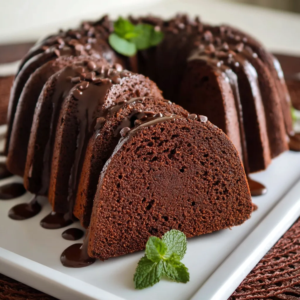 Delicious and Healthy Double Chocolate Pound Cake