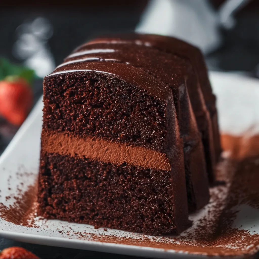 Double Chocolate Sour Cream Pound Cake