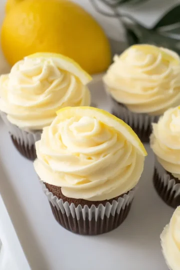 Easy Lemon Cupcake Lemon Cream Cheese Frosting Recipe