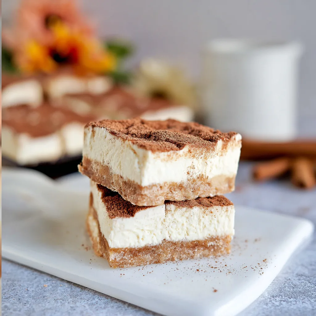 Easy No Bake Keto Churro Cheesecake Bars