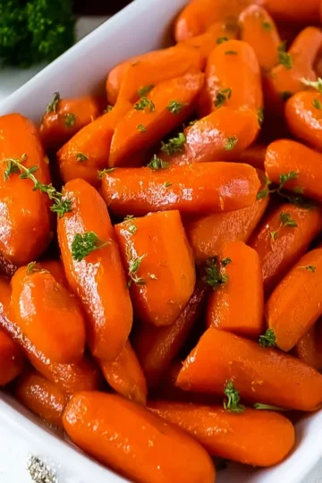 Easy Slow Cooker Glazed Carrots Recipe