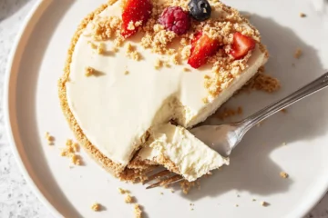 Healthy and Delicious Bake Biscoff Cheesecake