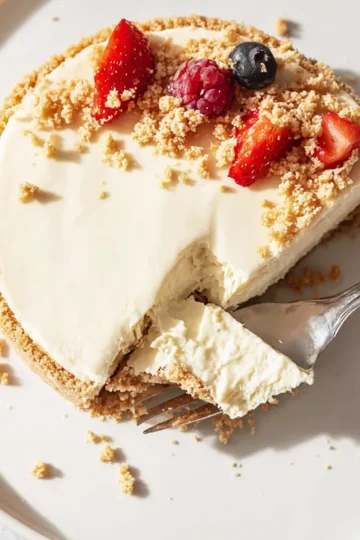 Healthy and Delicious Bake Biscoff Cheesecake