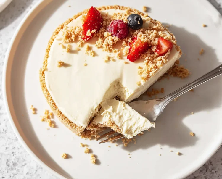 Healthy and Delicious Bake Biscoff Cheesecake