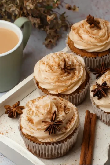 Healthy and Delicious Chai Latte Cupcakes Recipe