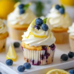 Healthy and Delicious Lemon Blueberry Cupcakes Recipe