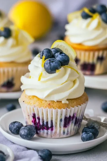 Lemon Blueberry Cupcakes Easy Recipe