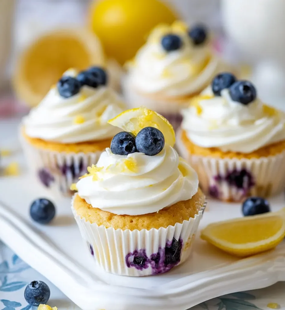 Lemon Blueberry Cupcakes Recipe