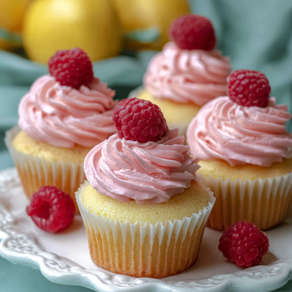 Lemon Raspberry Cupcakes