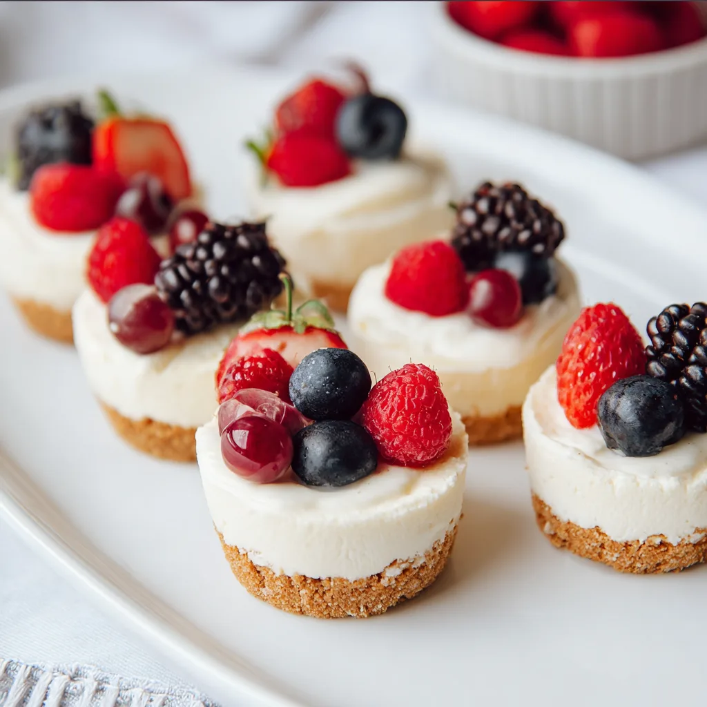 Mini No-Bake Cheesecakes Recipe