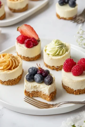 Mini No-Bake Cheesecakes