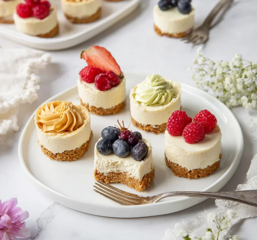 Mini No-Bake Cheesecakes
