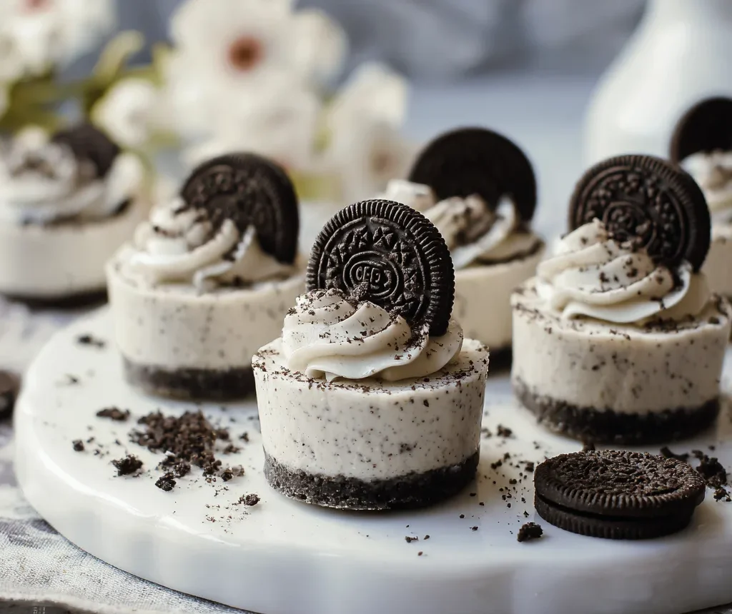 Mini No-Bake Oreo Cheesecakes Recipe