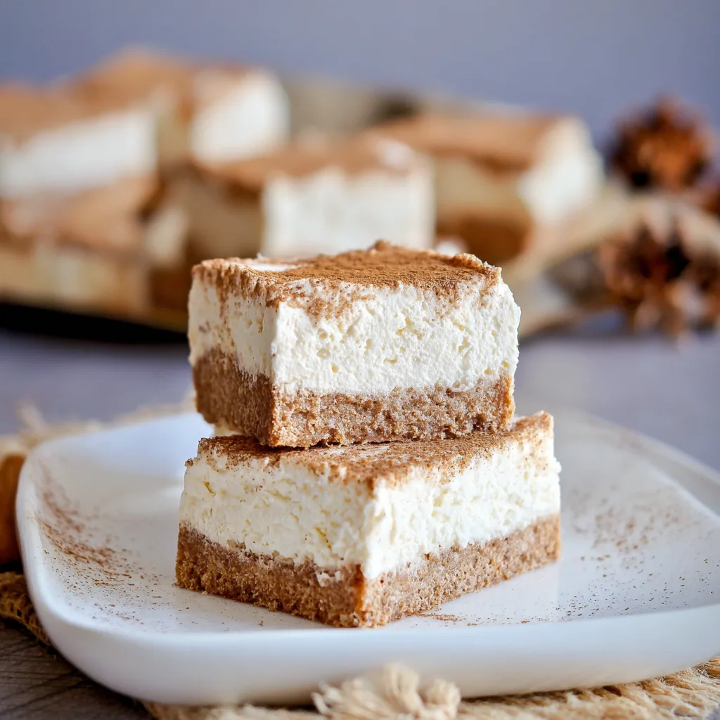 No Bake Keto Churro Cheesecake Bars