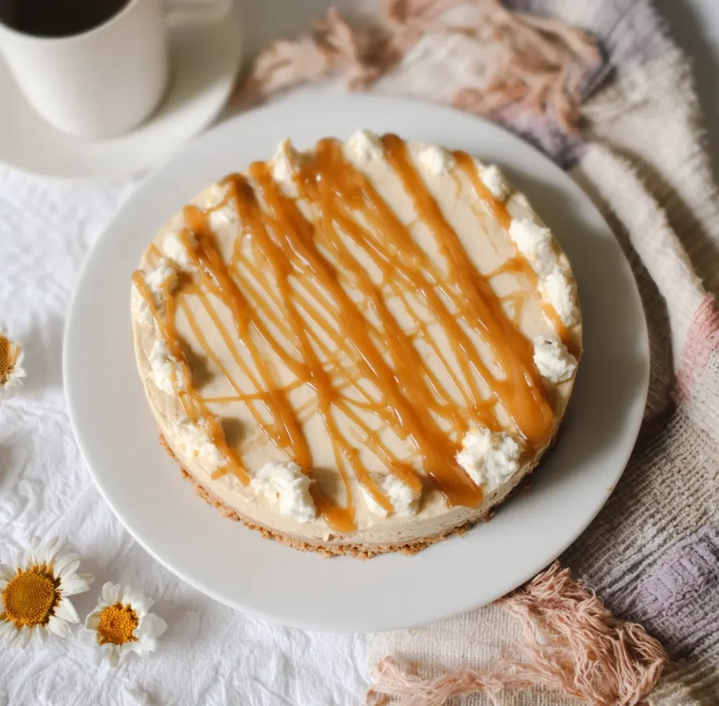 No bake caramel cheesecake Recipe