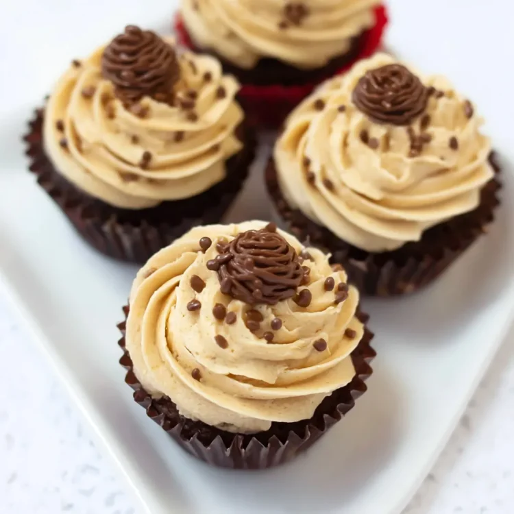 Ohio State Birthday Cake Buckeye Cupcakes