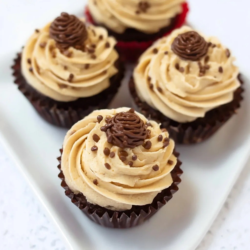 Ohio State Birthday Cake Buckeye Cupcakes