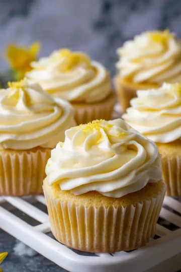 Strawberry Lemon Vanilla Cupcakes Recipe