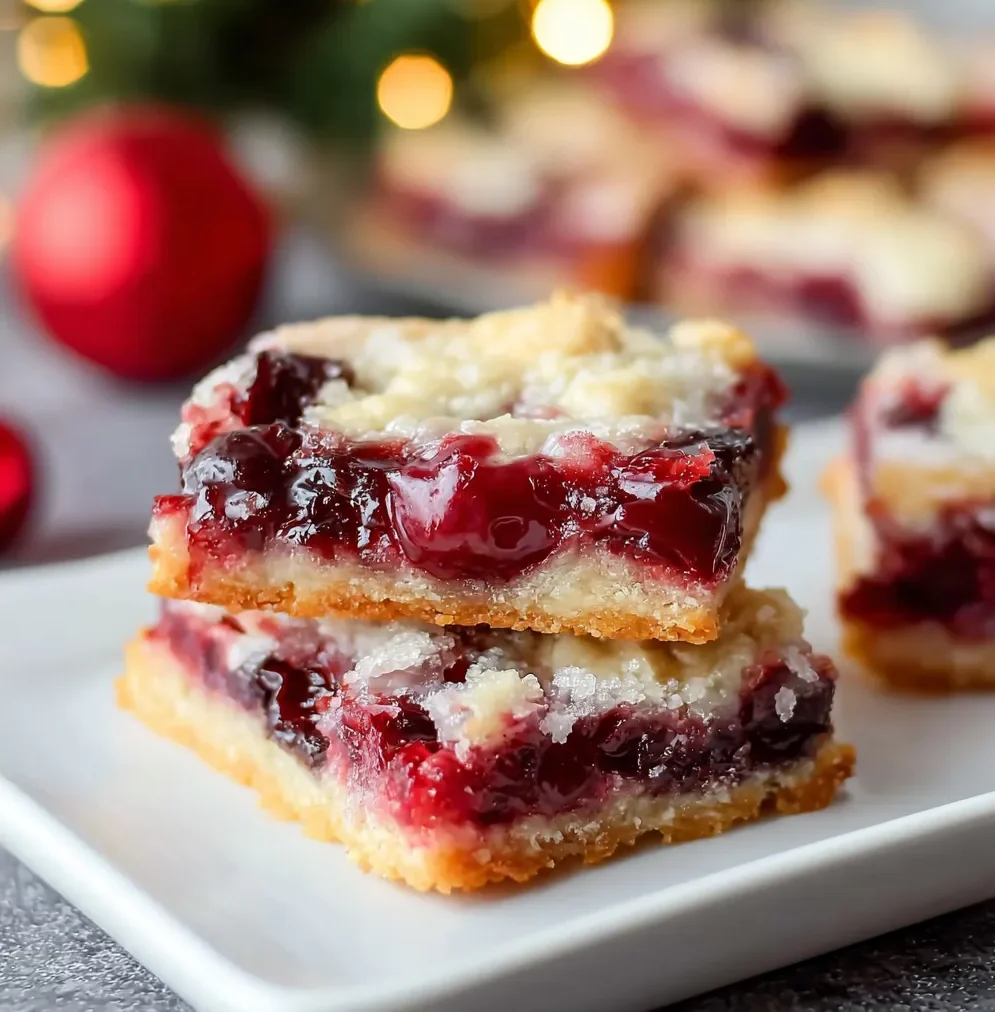 Perfect Christmas Cherry Bars