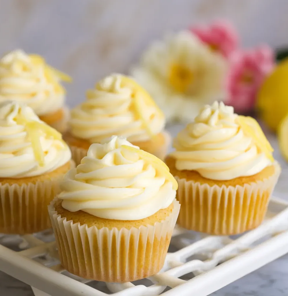 Strawberry Lemon Vanilla Cupcakes Recipe