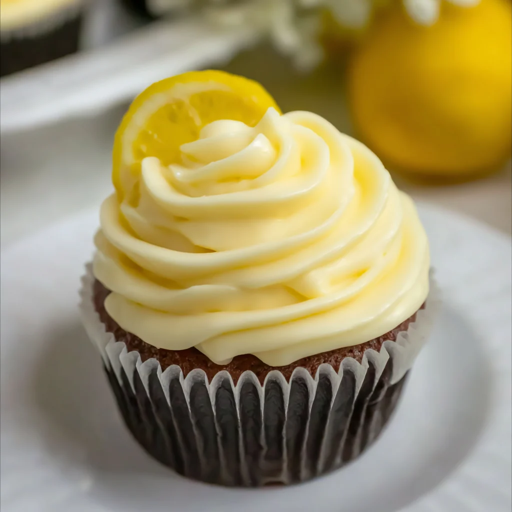 Sweet and Delicious Lemon Cupcake Lemon Cream Cheese Frosting Recipe