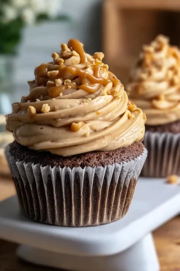 Yummy Peanut Butter Cupcake