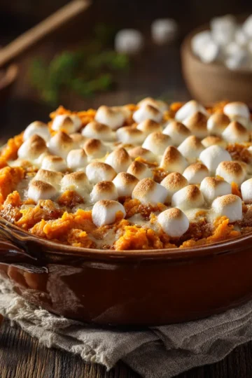 Sweet Potato Casserole with Marshmallows