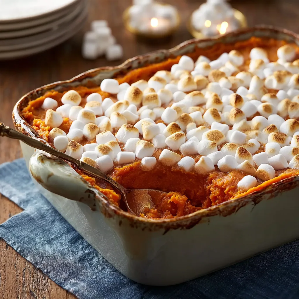Sweet Potato Casserole with Marshmallows