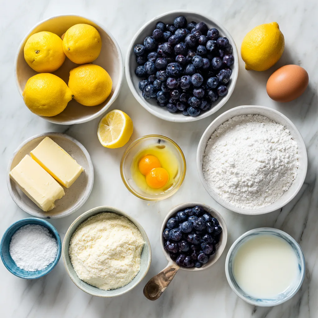Ingredients You’ll Need Easy Lemon Blueberry Cupcakes