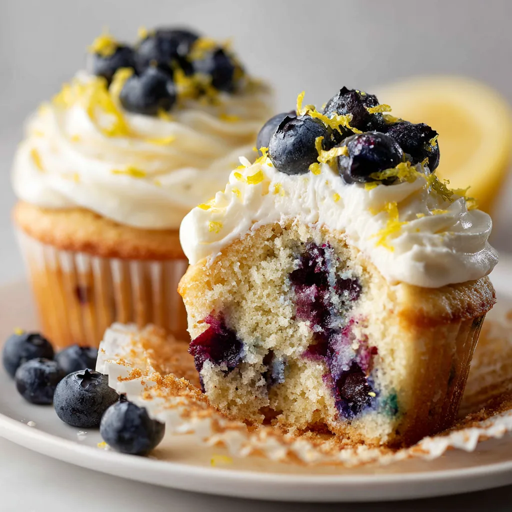  Easy Lemon Blueberry Cupcakes