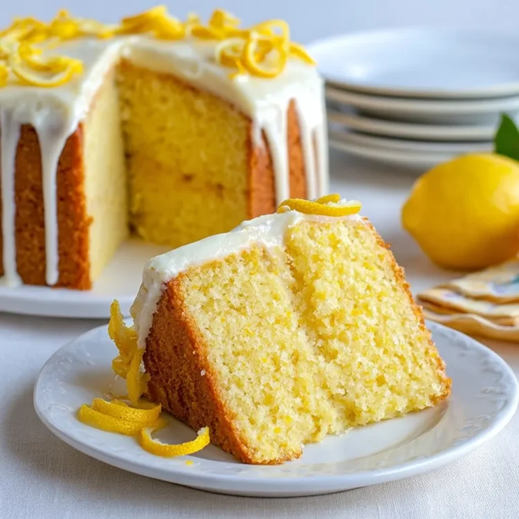 The Best Lemon Velvet Cake with Cream Cheese Frosting